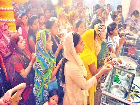 third day navrat poojan in rampur